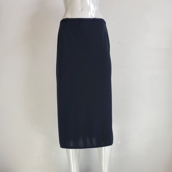 Vintage 90's Banana Republic Black Midi Skirt - Picture 2 of 6